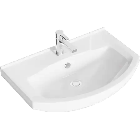 Тумба с раковиной напольная Aqwella Basic 60 см, BAS0106DZ, цвет Дуб золотой фото 3