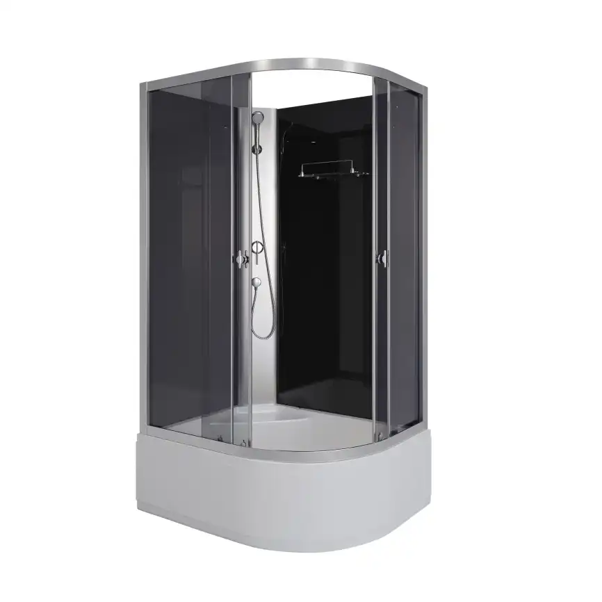 Душевая кабина Niagara Eco 110х80х195 E110/80/40L/TN/BK высокий поддон, без гидромассажа фото 2