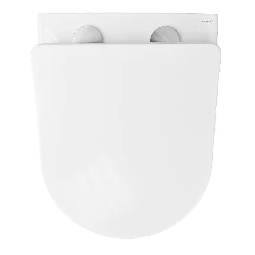 Подвесной унитаз безободковый Azario Grado  AZ-0046 SP , с сидением микролифт, цвет белый фото 7