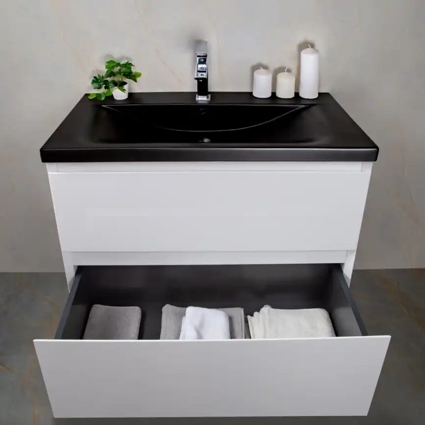 Тумба с раковиной AVS Гармония 80 белая, N821-07-800WG-01-810BM фото 8