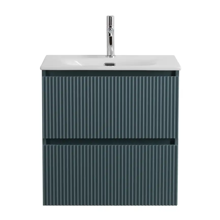 Тумба под раковину BelBagno UNO-600-2C-SO-AO подвесная, Голубой Матовый фото 1