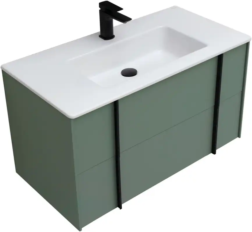 Тумба под раковину Allen Brau Reality 90 1.32006.CGM олива матовый фото 10