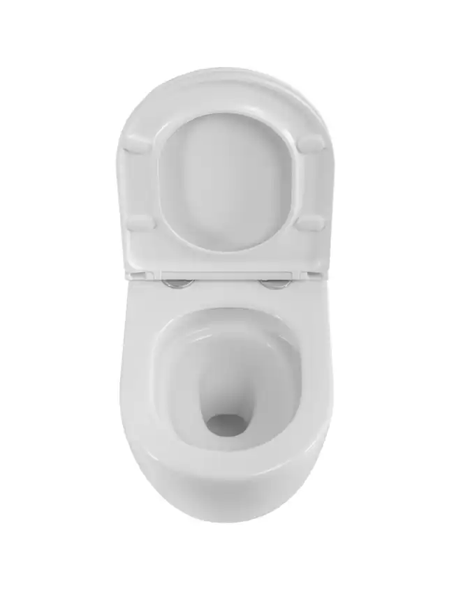 Унитаз подвесной BelBagno COMPATTO BB003CH-TOR/SC безободковый с сиденьем и смывом TORNADO фото 6