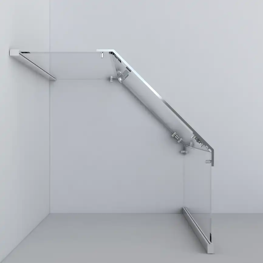 Душевой уголок Vincea Stresa 90х90 VSP-1S900CL, дверь распашная, профиль хром, стекло прозрачное фото 5