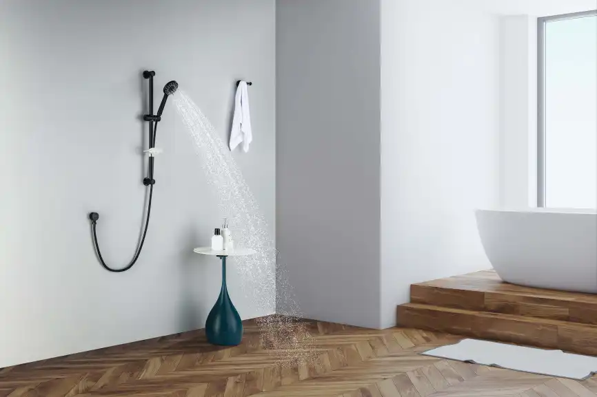 Душевой гарнитур Aquatek БЕТТА AQ2013MB, Черный матовый фото 8