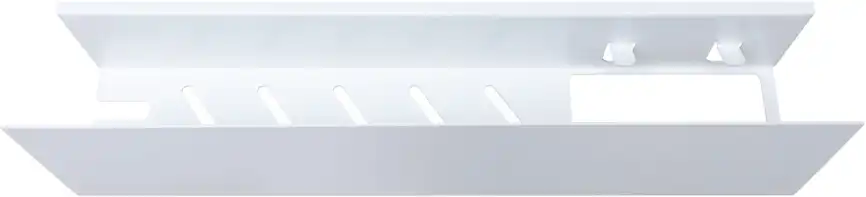 Полка Aquanet Магнум Н 50x12 белая матовая, с крючками, 341539 фото 3