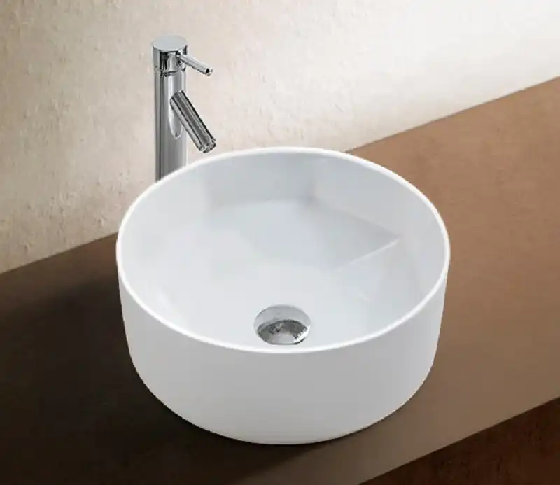 Раковина накладная CeramaLux 410х410х140 9425, цвет Белый фото 6