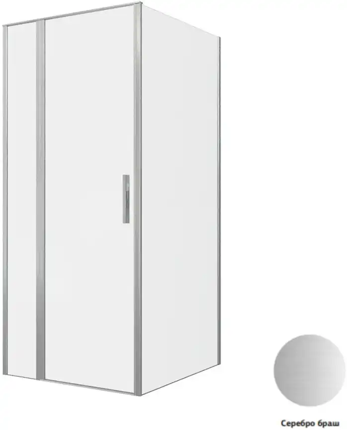 Душевой уголок Allen Brau Priority 90x100 3.31026.BA + 3.31047.BA серебро браш фото 1