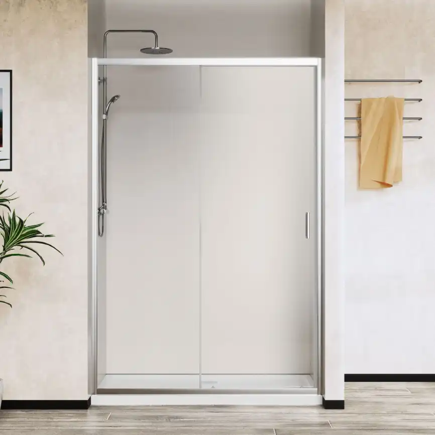 Душевая дверь Vincea City 140 см, VDS-5CT140CL, профиль Хром, стекло Прозрачное фото 1