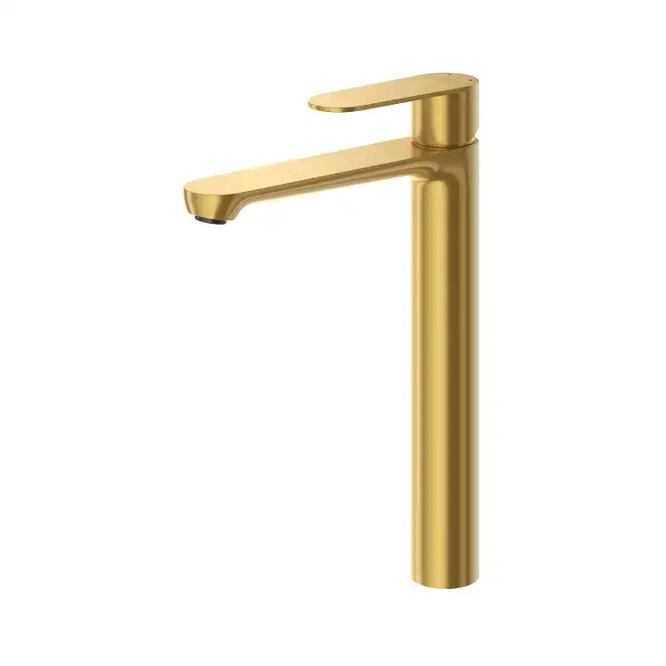 Смеситель для накладной раковины Cezares STYLUS-LC-BORO-W0, Брашированное золото фото 1