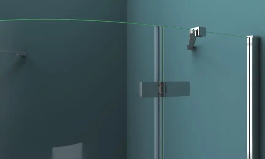 Душевой уголок BelBagno KRAFT-R-2-100-C-Cr профиль Хром стекло Прозрачное фото 4