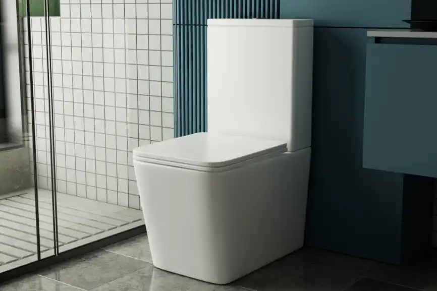 Унитаз-компакт ABBER Rechteck AC1210T белый, безободковый, смыв торнадо фото 19