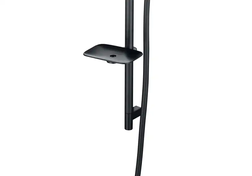 Душевая система Aquatek Вега AQ1074MB для душа без излива, встраиваемая с верхним душем, Черный матовый фото 4