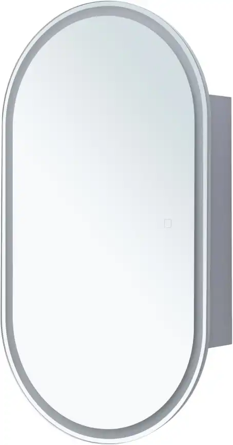 Зеркальный шкаф Aquanet Монте 50 белый, с LED подсветкой, 344787 фото 19