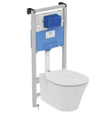 Комплект унитаза с инсталляцией Ideal Standard Connect Air E212101 с сиденьем Микролифт фото 1