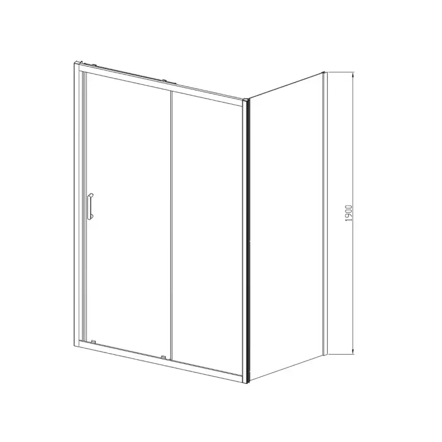 Душевой уголок Vincea Alpha 120х80 VSR-3AL8012CL, дверь раздвижная, профиль хром, стекло прозрачное фото 7