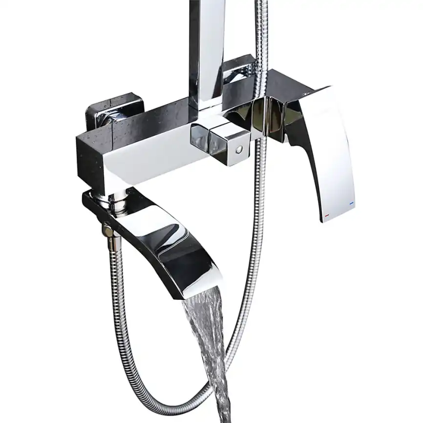 Душевая система Gappo G2407 с поворотным изливом, Хром фото 4