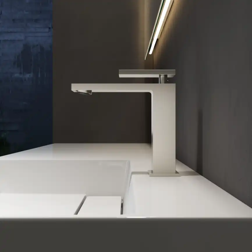 Смеситель для раковины Vincea Dice VBF-2DS1BN однорычажный, сатин фото 2