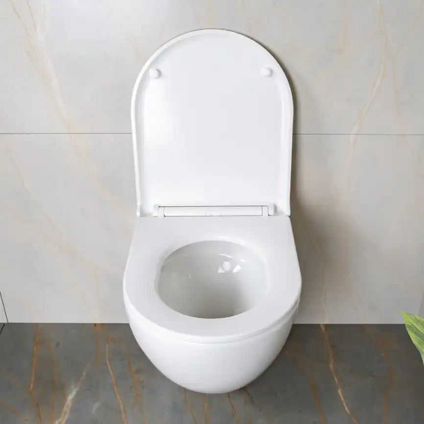 Унитаз подвесной AVS Атлант 801-0045-P-T2-GW безободковый, со смывом Торнадо, белый фото 4