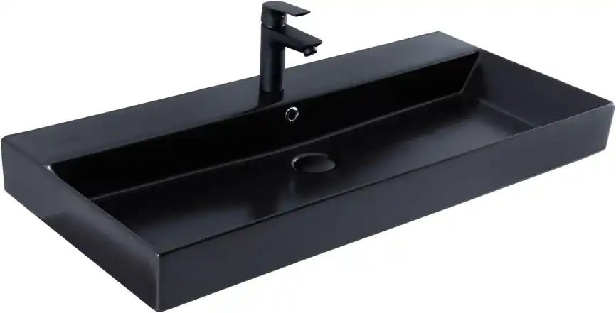 Раковина Sanovit Slim Synergy 100 17100 черный матовый фото 9