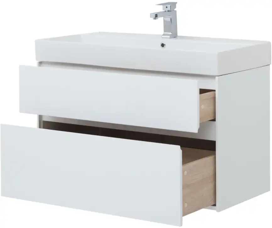 Тумба под раковину Aquanet Бруклин 100 белый 203961 фото 8