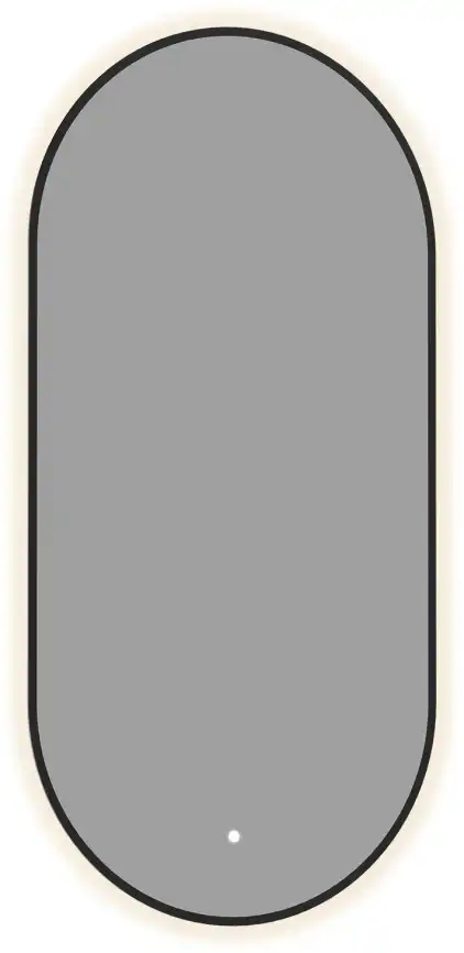 Зеркало Aquanet Контур 500х1000 LED TX овал,черный, 367644 фото 1