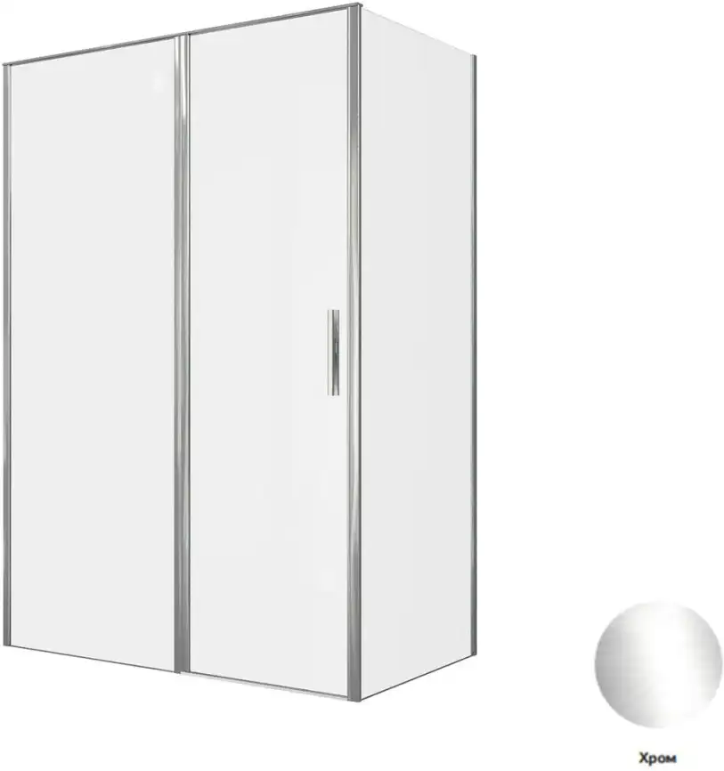 Душевой уголок Allen Brau Priority 140x80 3.31034.00 + 3.31040.00 хром фото 1