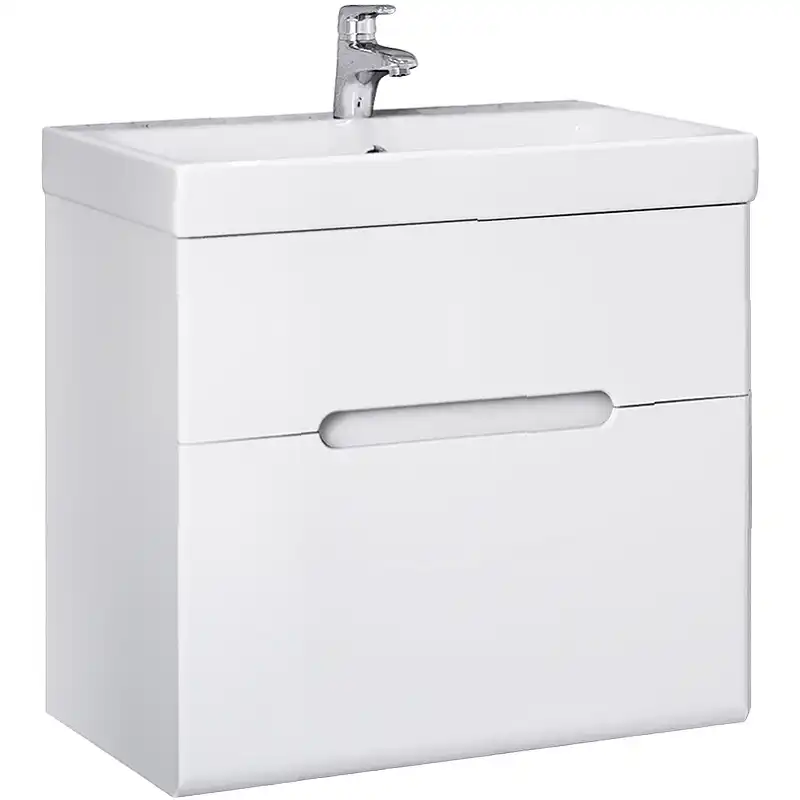 Тумба под раковину Jorno MODUO SLIM 50 Mod.01.50/P/W Белая фото 1