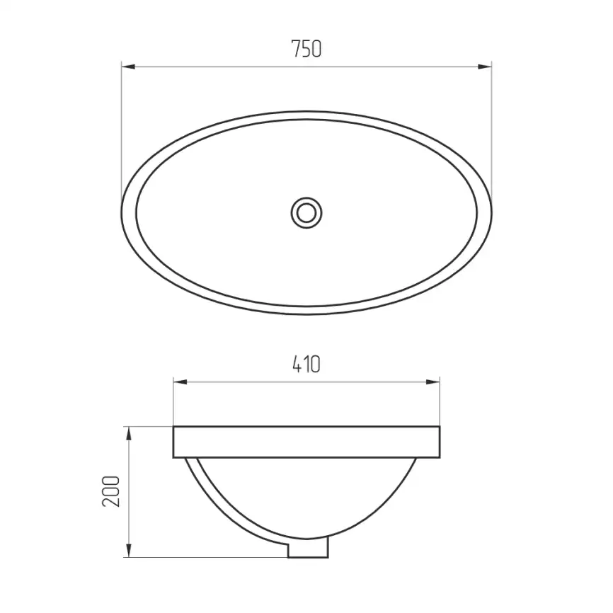 Раковина AVS Люция 75х41 белая фото 5