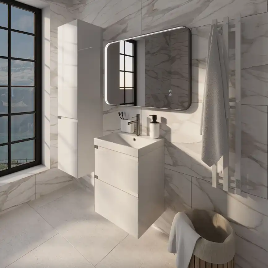 Тумба с раковиной AVS Гармония 50 SL белая, K821-07SL-500WG-217-500WG фото 3