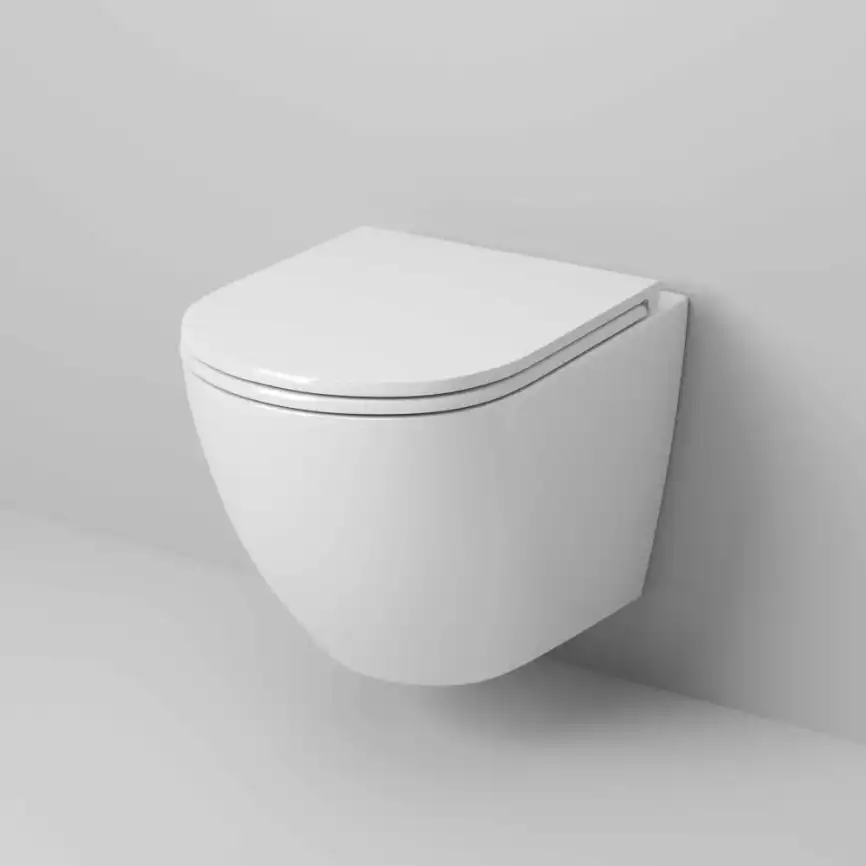 Подвесной унитаз Grossman GR-4455SQ безободковый, смыв торнадо, Белый глянцевый фото 2