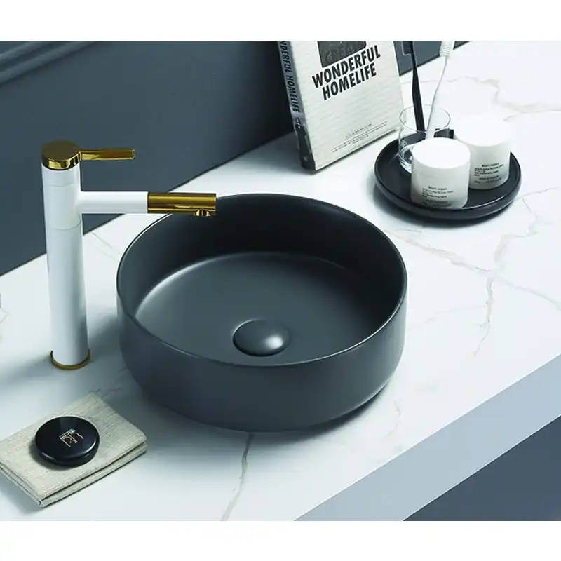 Раковина накладная Azario 346х346х114 AZ-3134 MDG SP, цвет Графит фото 2