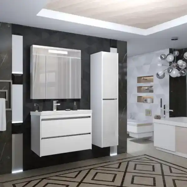 Тумба с раковиной Opadiris Фреш 70 00-00007086 подвесная цвет, белый фото 3