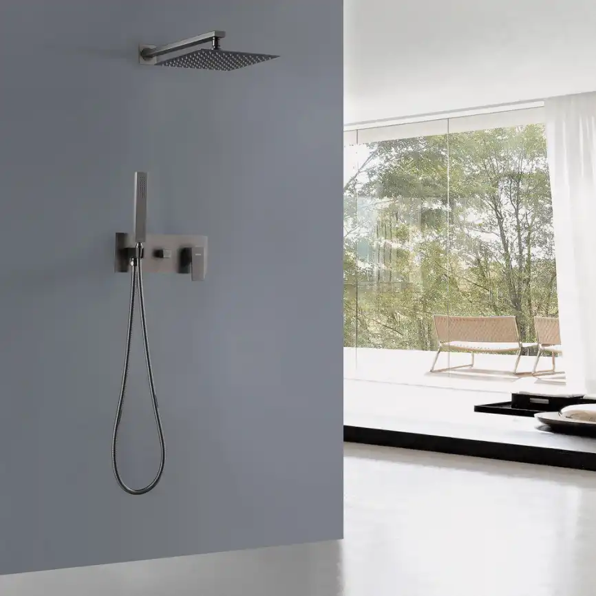 Душевая система ABBER Daheim AF8218NG скрытого монтажа без излива, никель фото 2