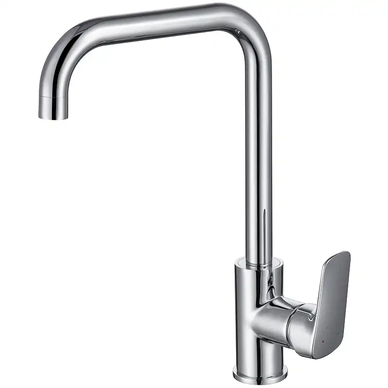 Смеситель для кухни Aquatek Вега AQ1081CR поворотный излив, Хром фото 1