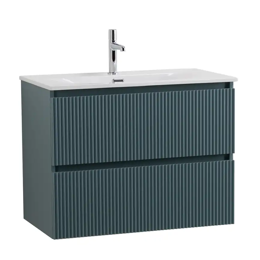 Тумба под раковину BelBagno UNO-MINI-800-2C-SO-AO подвесная, Голубой Матовый фото 2