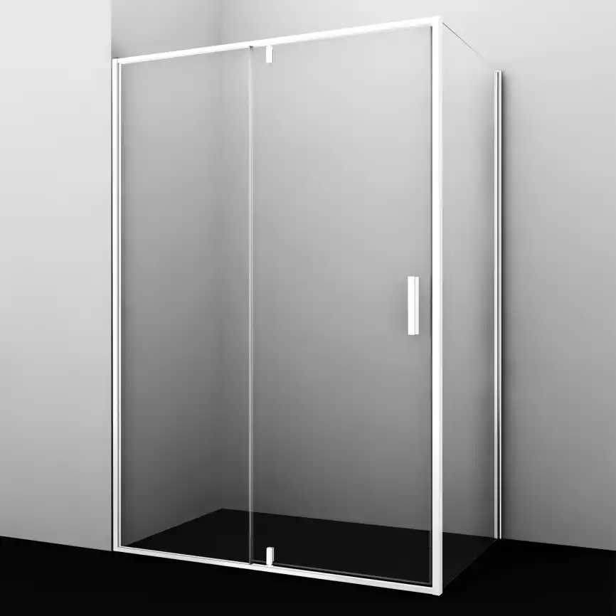 Душевой уголок WasserKRAFT Neime 19P 120х90 19P07 профиль Белый стекло Прозрачное фото 3