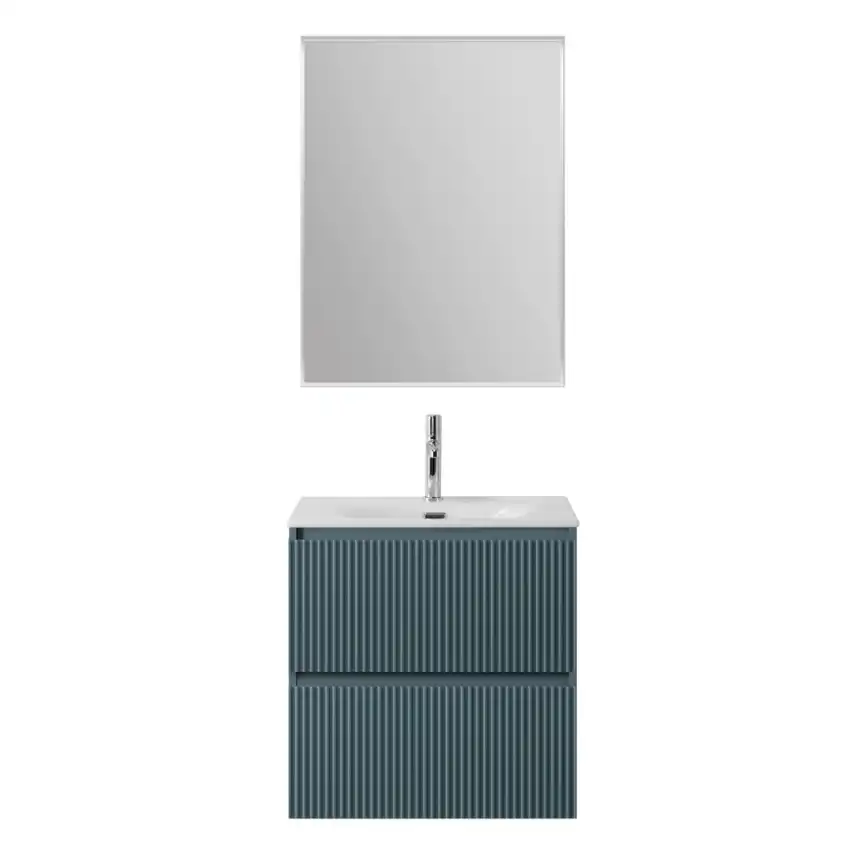 Тумба под раковину BelBagno UNO-MINI-700-2C-SO-AO подвесная, Голубой Матовый фото 12