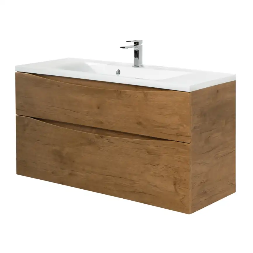 Тумба под раковину BelBagno MARINO-H60-1200-2C-SO-RN-P подвесная Rovere Nature фото 4