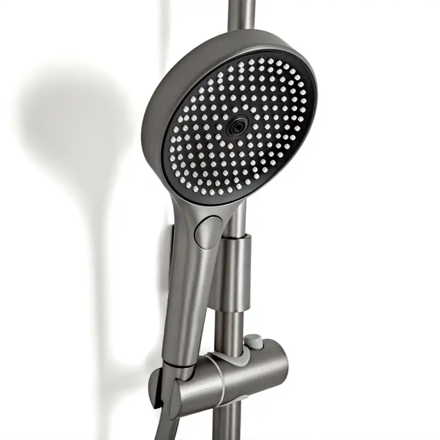 Душевая система AVS Torrent 804-020-GM, оружейная сталь фото 6
