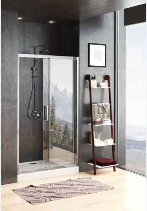 Душевая дверь Aquanet Delta 120 см, NPE6121, профиль Хром, стекло Прозрачное фото 2