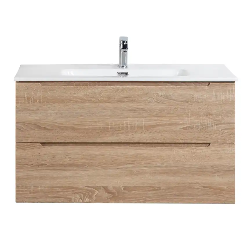 Тумба под раковину BelBagno ETNA-800-2C-SO-WO-P подвесная Rovere Bianco фото 1