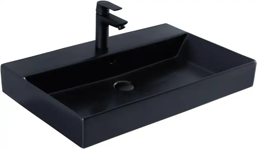 Раковина Sanovit Slim Synergy 70 17070 черный матовый фото 12