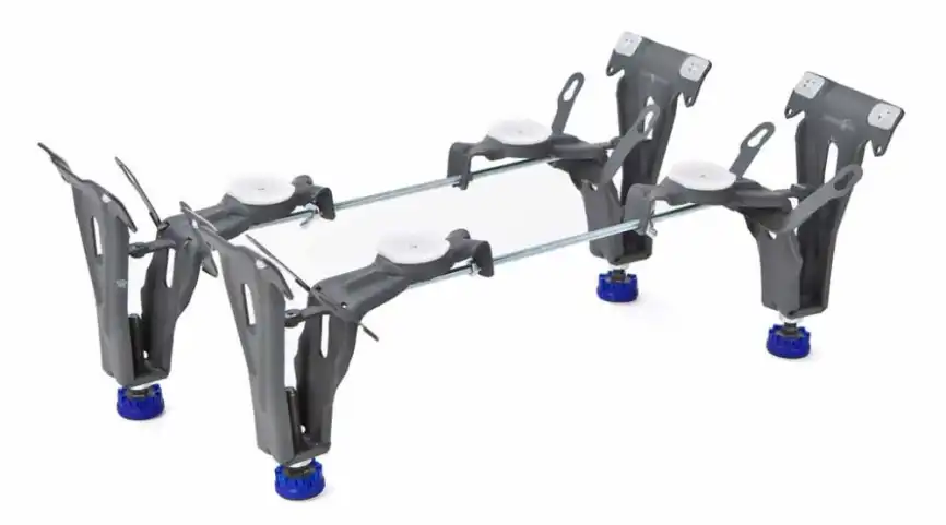 Ванна стальная Loranto 170х70 в комплекте с ножками, белая фото 3