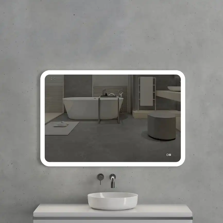 Зеркало с подсветкой AVS Байкал 120x80 см, антипар фото 1