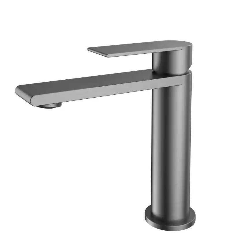 Смеситель для раковины Vincea Vogue (SS) VBF-2VS1GM однорычажный, вороненая сталь фото 2