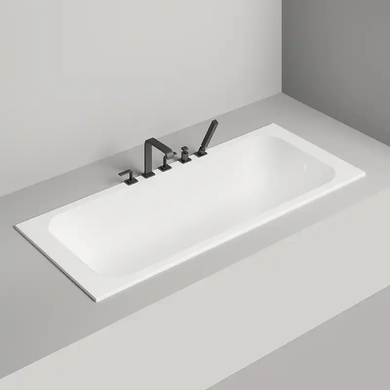 Ванна Salini ORLANDA 180х80 102022M из материала S-Stone, Белая матовая фото 4