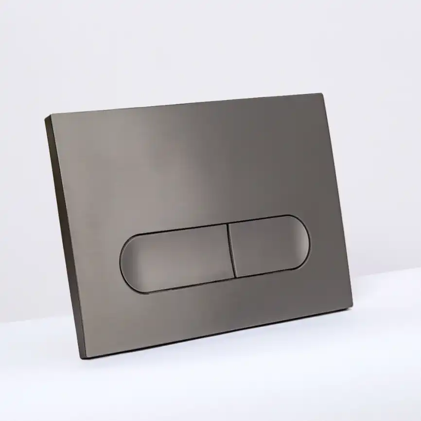 Клавиша смыва AVS 809-0015-GM овальные кнопки, оружейная сталь фото 2