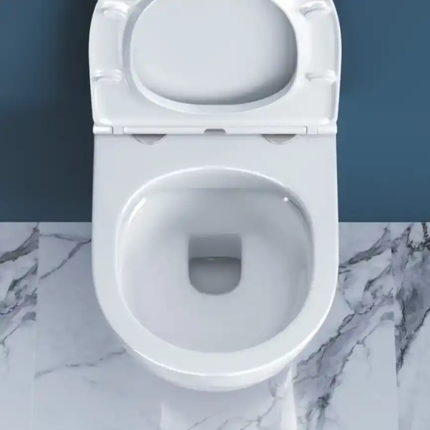 Подвесной унитаз BelBagno SFERA-R BB046CHR/SC, безободковый, с сиденьем микролифт, Белый фото 6