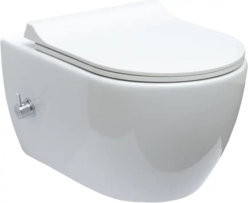Унитаз подвесной Logan Logan L5W CITY с функцией биде 019100-u-01, белый фото 1